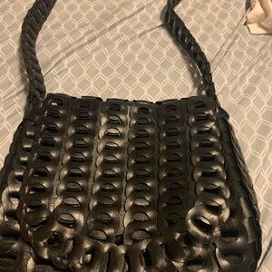 Black Woven Purse